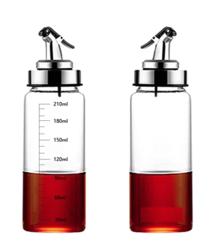 Wholesale Transparent Green Empty Kitchen Edible Oil Bottle Olive Oil Bottle 300Ml 500Ml Glass Bottled